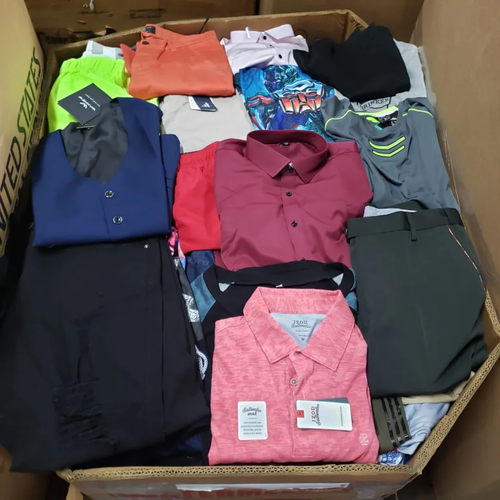 male clothing pallets